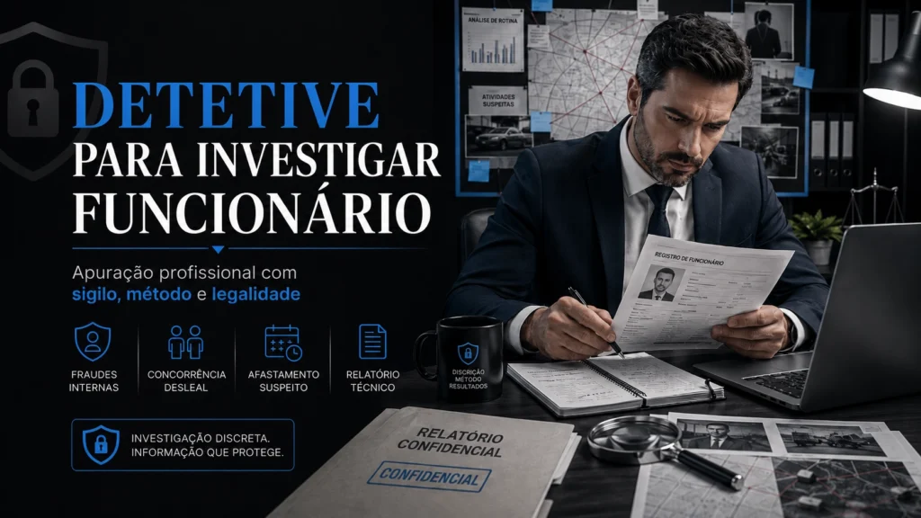 Detetive Para Investigar Funcionário: Como Funciona a Apuração Profissional em Empresas 1 Detetive Para Investigar Funcionário: Como Funciona a Apuração Profissional em Empresas